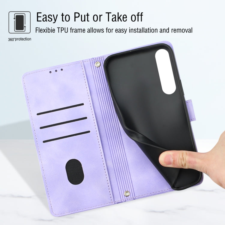 Skin-feel Embossed Leather Phone Case, For Sony Xperia 1 IV, For Sony Xperia 5 IV, For Sony Xperia 10 IV, For OPPO A78