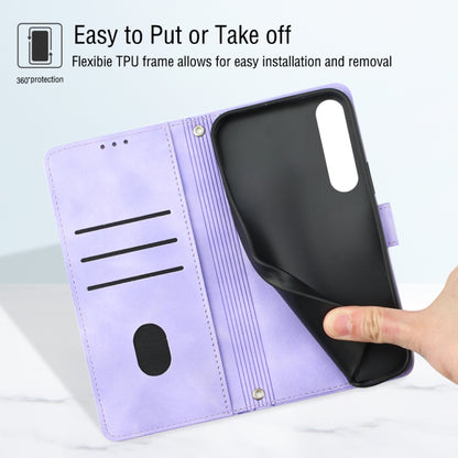 Skin-feel Embossed Leather Phone Case, For Sony Xperia 1 IV, For Sony Xperia 5 IV, For Sony Xperia 10 IV, For OPPO A78
