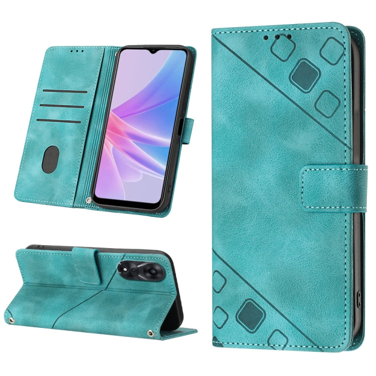 Skin-feel Embossed Leather Phone Case, For Sony Xperia 1 IV, For Sony Xperia 5 IV, For Sony Xperia 10 IV, For OPPO A78