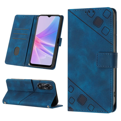 Skin-feel Embossed Leather Phone Case, For Sony Xperia 1 IV, For Sony Xperia 5 IV, For Sony Xperia 10 IV, For OPPO A78