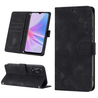 Skin-feel Embossed Leather Phone Case, For Sony Xperia 1 IV, For Sony Xperia 5 IV, For Sony Xperia 10 IV, For OPPO A78