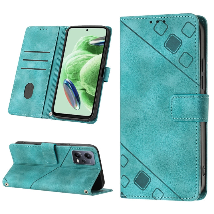 Skin-feel Embossed Leather Phone Case, For Xiaomi Redmi Note 12 Global, For Xiaomi Redmi 12C / 11A 4G, For Samsung Galaxy A04e / F04 / M04, For Samsung Galaxy A04 Core