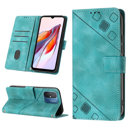 Skin-feel Embossed Leather Phone Case, For Xiaomi Redmi Note 12 Global, For Xiaomi Redmi 12C / 11A 4G, For Samsung Galaxy A04e / F04 / M04, For Samsung Galaxy A04 Core