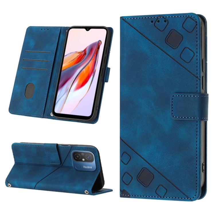 Skin-feel Embossed Leather Phone Case, For Xiaomi Redmi Note 12 Global, For Xiaomi Redmi 12C / 11A 4G, For Samsung Galaxy A04e / F04 / M04, For Samsung Galaxy A04 Core