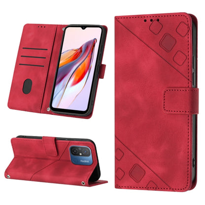 Skin-feel Embossed Leather Phone Case, For Xiaomi Redmi Note 12 Global, For Xiaomi Redmi 12C / 11A 4G, For Samsung Galaxy A04e / F04 / M04, For Samsung Galaxy A04 Core