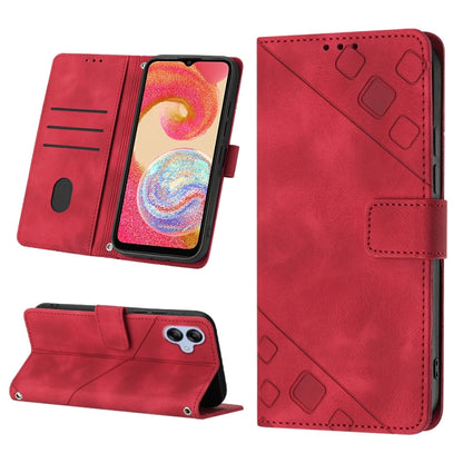 Skin-feel Embossed Leather Phone Case, For Xiaomi Redmi Note 12 Global, For Xiaomi Redmi 12C / 11A 4G, For Samsung Galaxy A04e / F04 / M04, For Samsung Galaxy A04 Core