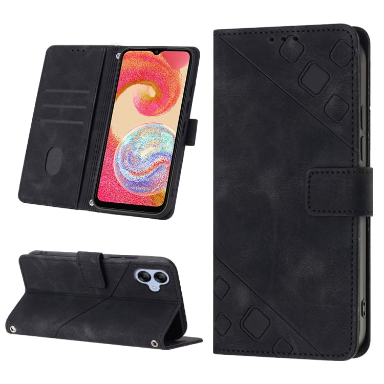 Skin-feel Embossed Leather Phone Case, For Xiaomi Redmi Note 12 Global, For Xiaomi Redmi 12C / 11A 4G, For Samsung Galaxy A04e / F04 / M04, For Samsung Galaxy A04 Core