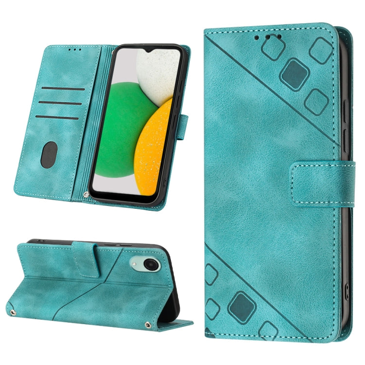Skin-feel Embossed Leather Phone Case, For Xiaomi Redmi Note 12 Global, For Xiaomi Redmi 12C / 11A 4G, For Samsung Galaxy A04e / F04 / M04, For Samsung Galaxy A04 Core