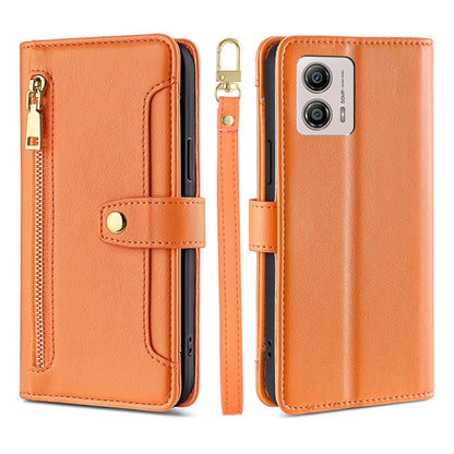 Sheep Texture Cross-body Zipper Wallet Leather Phone Case, For Motorola Moto G53 5G/G13 4G/G23 4G, For Motorola Moto G73 5G, For OPPO Reno8 T 5G/A1 Pro 5G, For Kyocera Android One S10