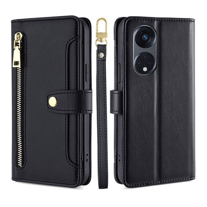 Sheep Texture Cross-body Zipper Wallet Leather Phone Case, For Motorola Moto G53 5G/G13 4G/G23 4G, For Motorola Moto G73 5G, For OPPO Reno8 T 5G/A1 Pro 5G, For Kyocera Android One S10