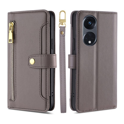 Sheep Texture Cross-body Zipper Wallet Leather Phone Case, For Motorola Moto G53 5G/G13 4G/G23 4G, For Motorola Moto G73 5G, For OPPO Reno8 T 5G/A1 Pro 5G, For Kyocera Android One S10