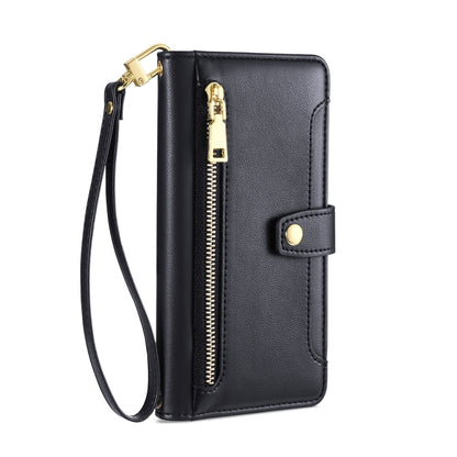 Sheep Texture Cross-body Zipper Wallet Leather Phone Case, For OnePlus Ace 2/11R