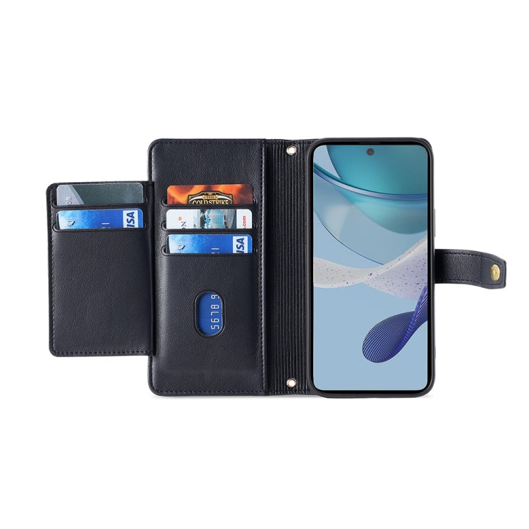Sheep Texture Cross-body Zipper Wallet Leather Phone Case, For OnePlus Ace 2/11R