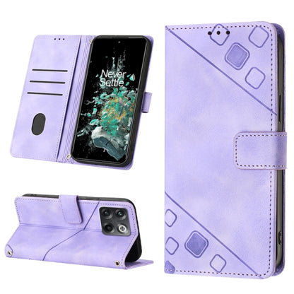 Skin-feel Embossed Leather Phone Case, For OnePlus 10T 5G, For OnePlus ACE 5G, For OnePlus Nord 2T 5G, For OnePlus Nord CE 2 5G