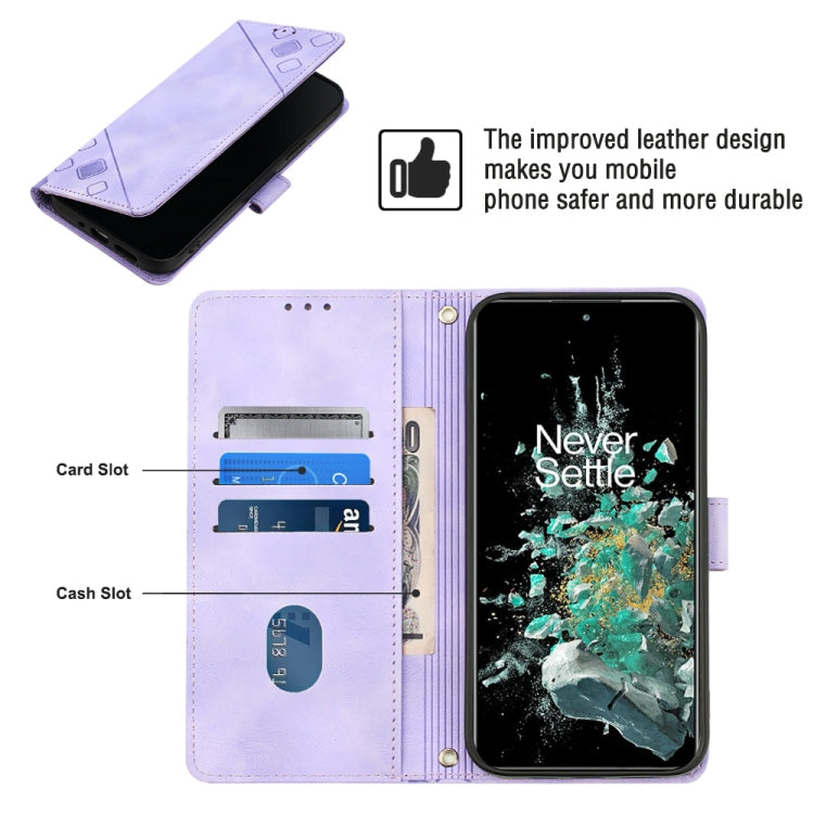Skin-feel Embossed Leather Phone Case, For OnePlus 10T 5G, For OnePlus ACE 5G, For OnePlus Nord 2T 5G, For OnePlus Nord CE 2 5G