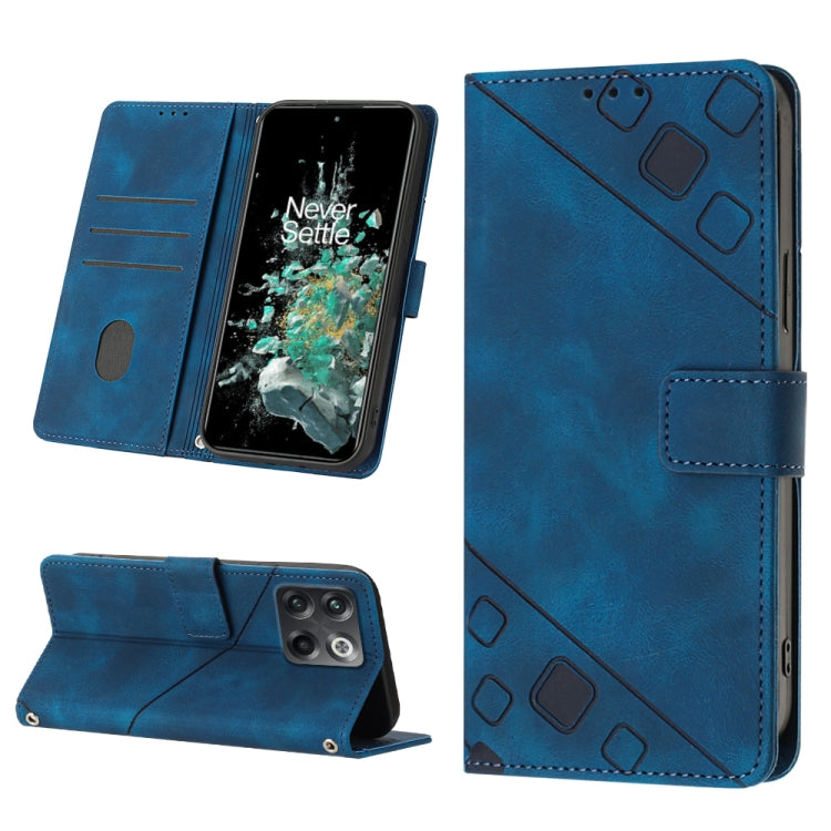 Skin-feel Embossed Leather Phone Case, For OnePlus 10T 5G, For OnePlus ACE 5G, For OnePlus Nord 2T 5G, For OnePlus Nord CE 2 5G