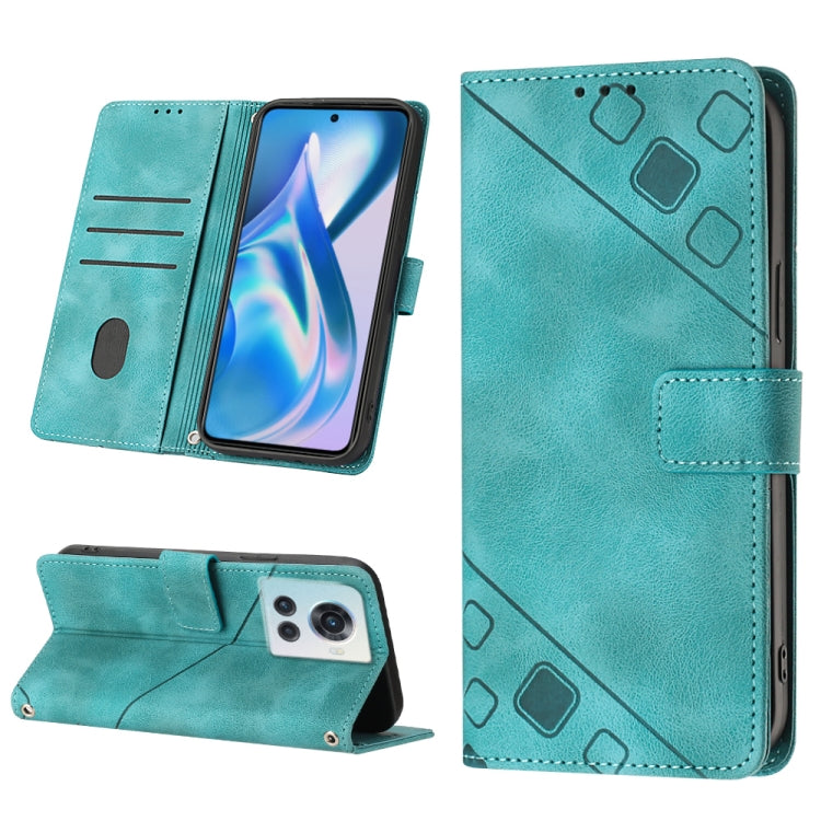 Skin-feel Embossed Leather Phone Case, For OnePlus 10T 5G, For OnePlus ACE 5G, For OnePlus Nord 2T 5G, For OnePlus Nord CE 2 5G