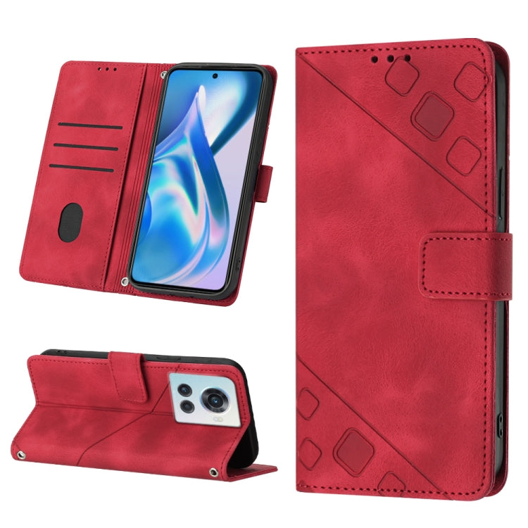 Skin-feel Embossed Leather Phone Case, For OnePlus 10T 5G, For OnePlus ACE 5G, For OnePlus Nord 2T 5G, For OnePlus Nord CE 2 5G