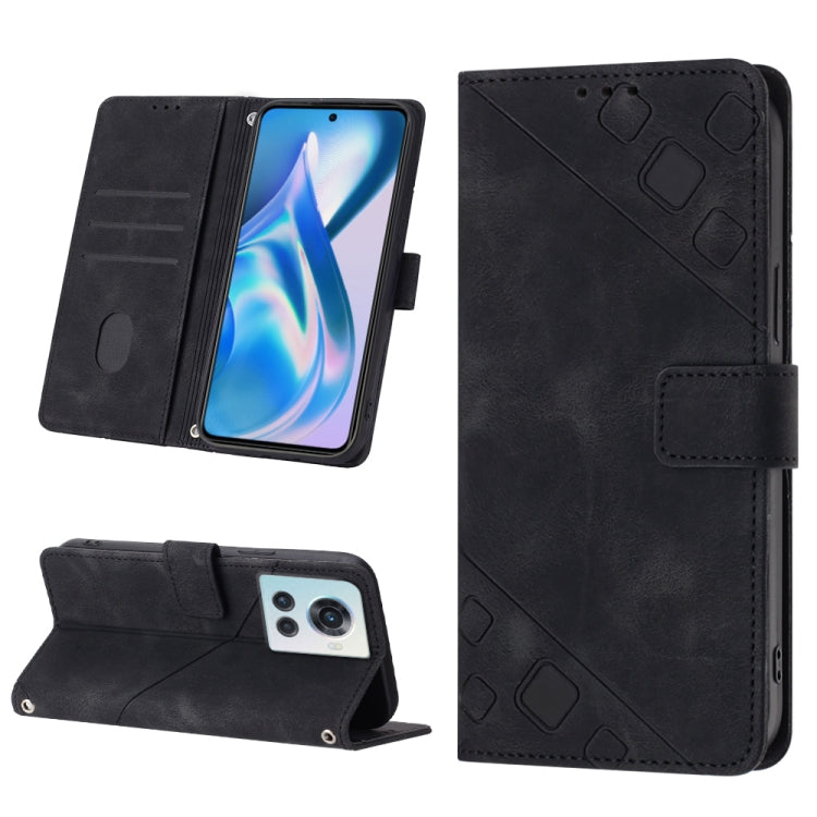 Skin-feel Embossed Leather Phone Case, For OnePlus 10T 5G, For OnePlus ACE 5G, For OnePlus Nord 2T 5G, For OnePlus Nord CE 2 5G