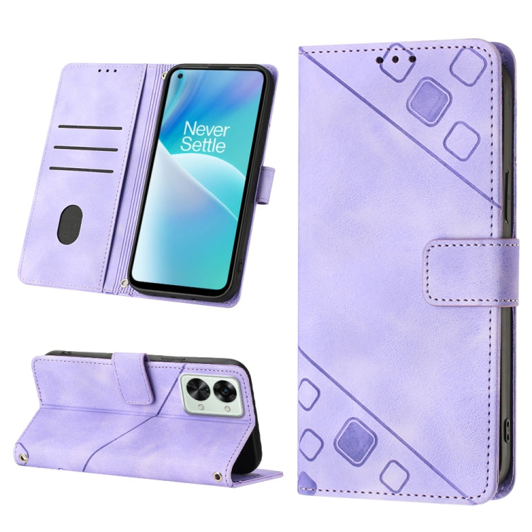 Skin-feel Embossed Leather Phone Case, For OnePlus 10T 5G, For OnePlus ACE 5G, For OnePlus Nord 2T 5G, For OnePlus Nord CE 2 5G