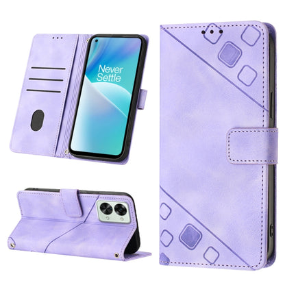 Skin-feel Embossed Leather Phone Case, For OnePlus 10T 5G, For OnePlus ACE 5G, For OnePlus Nord 2T 5G, For OnePlus Nord CE 2 5G