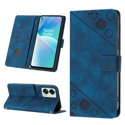 Skin-feel Embossed Leather Phone Case, For OnePlus 10T 5G, For OnePlus ACE 5G, For OnePlus Nord 2T 5G, For OnePlus Nord CE 2 5G
