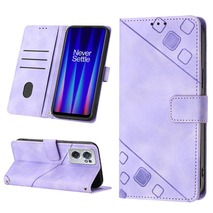 Skin-feel Embossed Leather Phone Case, For OnePlus 10T 5G, For OnePlus ACE 5G, For OnePlus Nord 2T 5G, For OnePlus Nord CE 2 5G