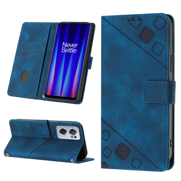 Skin-feel Embossed Leather Phone Case, For OnePlus 10T 5G, For OnePlus ACE 5G, For OnePlus Nord 2T 5G, For OnePlus Nord CE 2 5G
