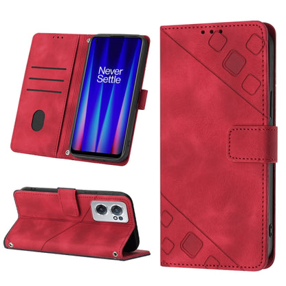 Skin-feel Embossed Leather Phone Case, For OnePlus 10T 5G, For OnePlus ACE 5G, For OnePlus Nord 2T 5G, For OnePlus Nord CE 2 5G