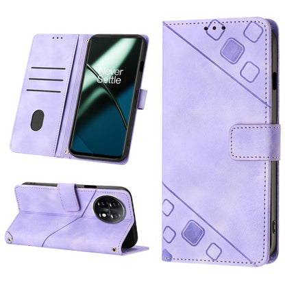 Skin-feel Embossed Leather Phone Case, For OnePlus 11, For OnePlus Nord CE 3 5G, For OnePlus Nord N20 5G, For OnePlus 10 Pro 5G