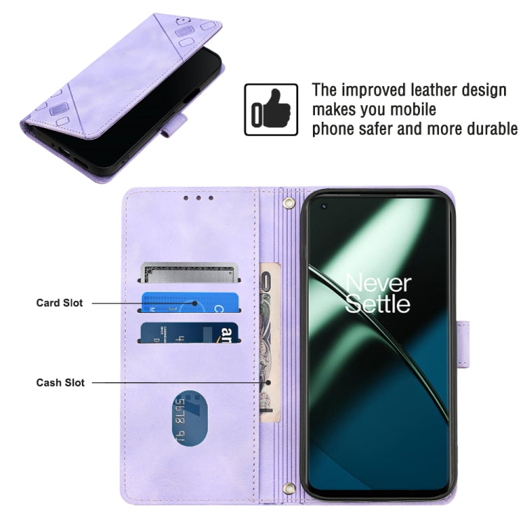 Skin-feel Embossed Leather Phone Case, For OnePlus 11, For OnePlus Nord CE 3 5G, For OnePlus Nord N20 5G, For OnePlus 10 Pro 5G