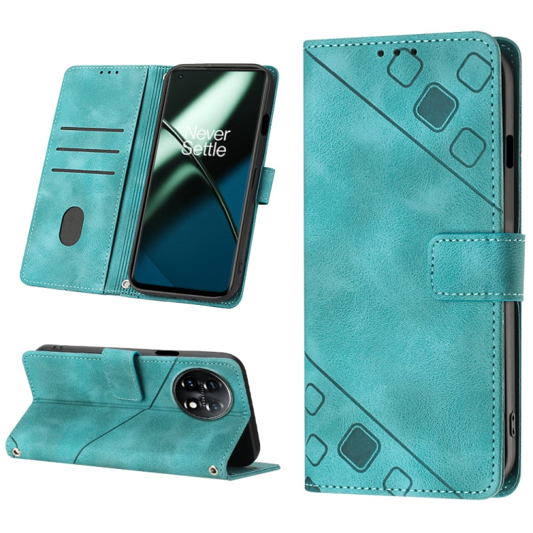 Skin-feel Embossed Leather Phone Case, For OnePlus 11, For OnePlus Nord CE 3 5G, For OnePlus Nord N20 5G, For OnePlus 10 Pro 5G