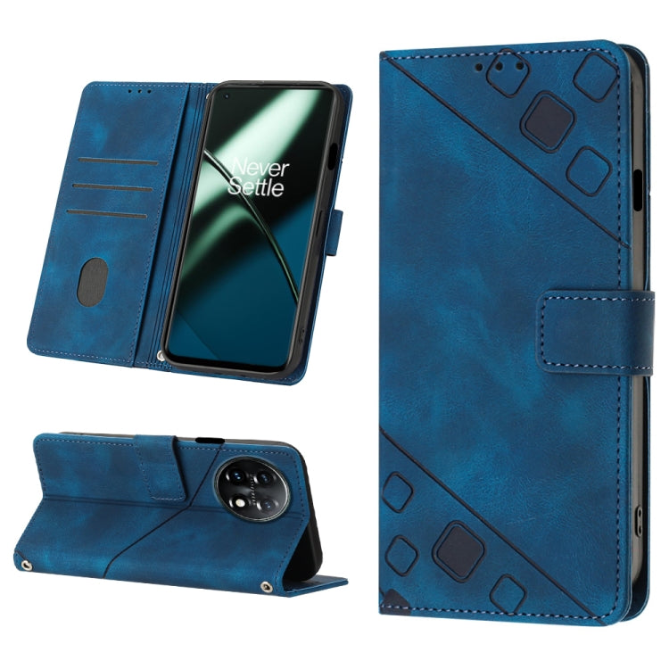 Skin-feel Embossed Leather Phone Case, For OnePlus 11, For OnePlus Nord CE 3 5G, For OnePlus Nord N20 5G, For OnePlus 10 Pro 5G