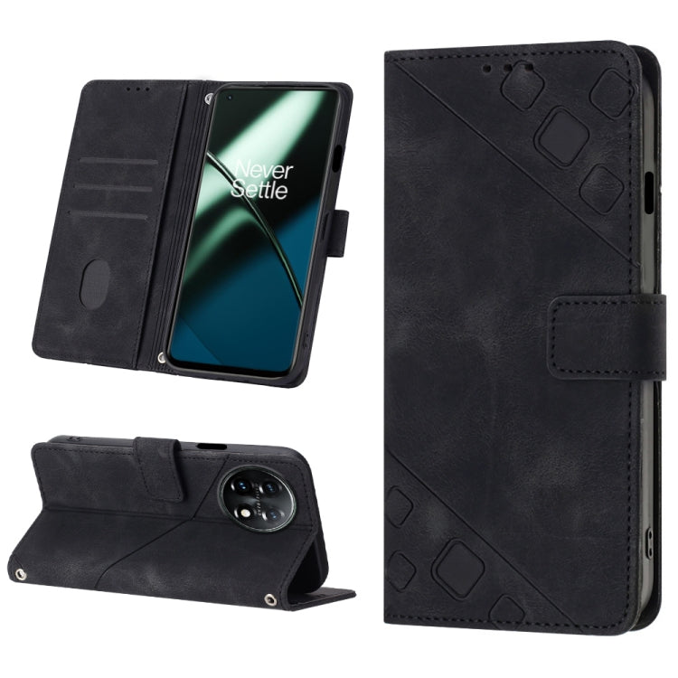 Skin-feel Embossed Leather Phone Case, For OnePlus 11, For OnePlus Nord CE 3 5G, For OnePlus Nord N20 5G, For OnePlus 10 Pro 5G