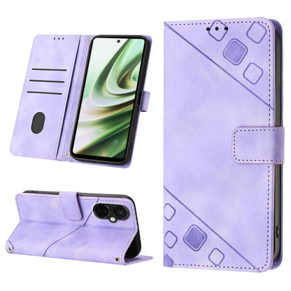 Skin-feel Embossed Leather Phone Case, For OnePlus 11, For OnePlus Nord CE 3 5G, For OnePlus Nord N20 5G, For OnePlus 10 Pro 5G