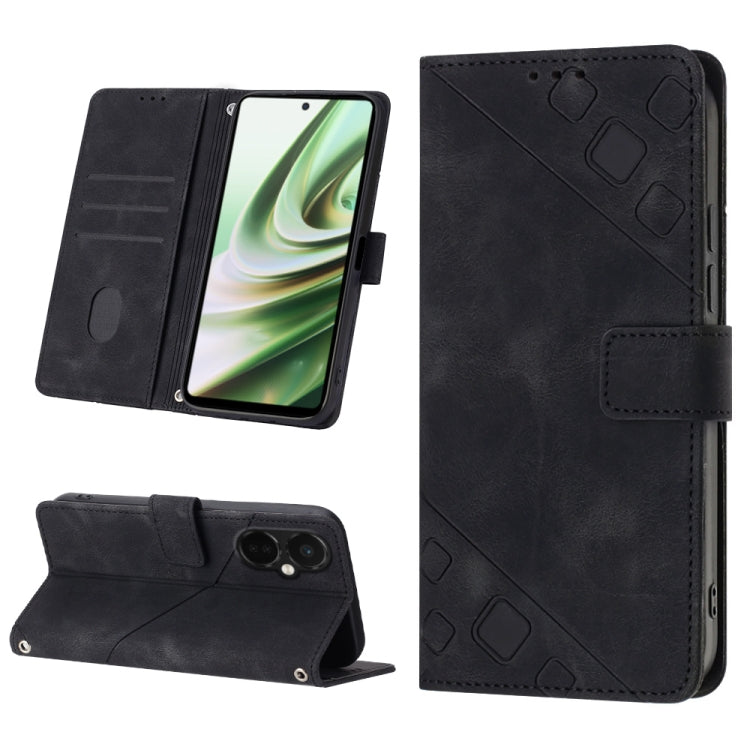 Skin-feel Embossed Leather Phone Case, For OnePlus 11, For OnePlus Nord CE 3 5G, For OnePlus Nord N20 5G, For OnePlus 10 Pro 5G