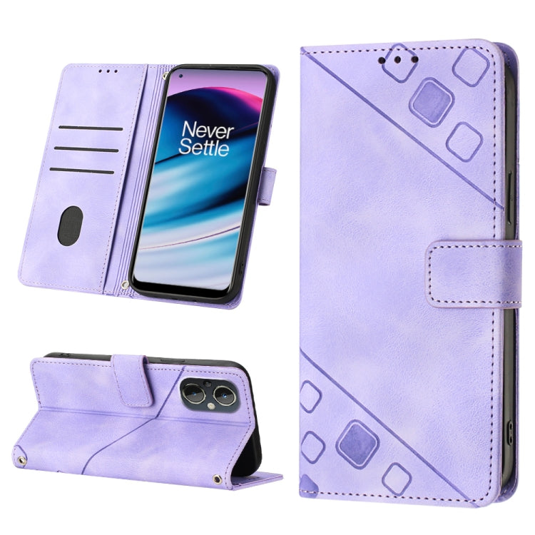Skin-feel Embossed Leather Phone Case, For OnePlus 11, For OnePlus Nord CE 3 5G, For OnePlus Nord N20 5G, For OnePlus 10 Pro 5G