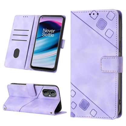 Skin-feel Embossed Leather Phone Case, For OnePlus 11, For OnePlus Nord CE 3 5G, For OnePlus Nord N20 5G, For OnePlus 10 Pro 5G