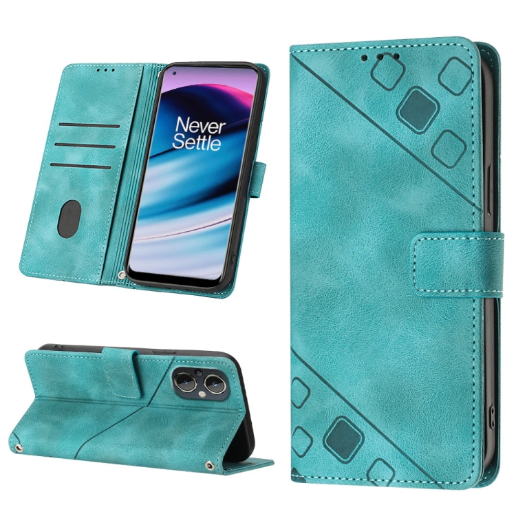 Skin-feel Embossed Leather Phone Case, For OnePlus 11, For OnePlus Nord CE 3 5G, For OnePlus Nord N20 5G, For OnePlus 10 Pro 5G
