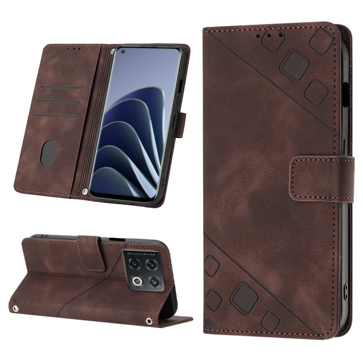 Skin-feel Embossed Leather Phone Case, For OnePlus 11, For OnePlus Nord CE 3 5G, For OnePlus Nord N20 5G, For OnePlus 10 Pro 5G