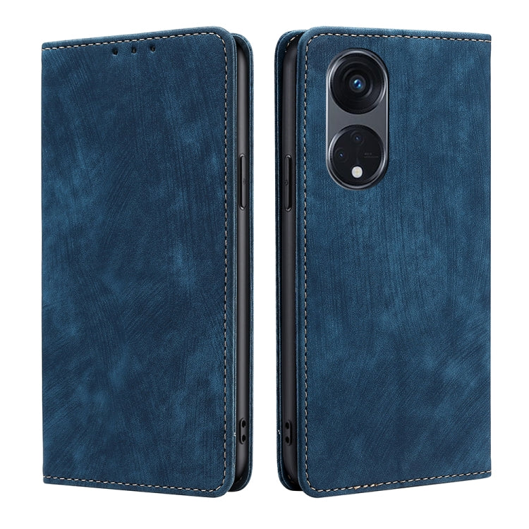 RFID Anti-theft Brush Magnetic Leather Phone Case, For Motorola Moto G53 5G/G13 4G/G23 4G, For Motorola Moto G73 5G, For OPPO Reno8 T 5G/A1 Pro 5G, For Xiaomi Redmi 12C 4G