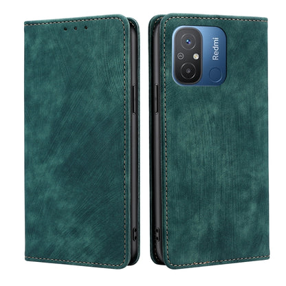 RFID Anti-theft Brush Magnetic Leather Phone Case, For Motorola Moto G53 5G/G13 4G/G23 4G, For Motorola Moto G73 5G, For OPPO Reno8 T 5G/A1 Pro 5G, For Xiaomi Redmi 12C 4G