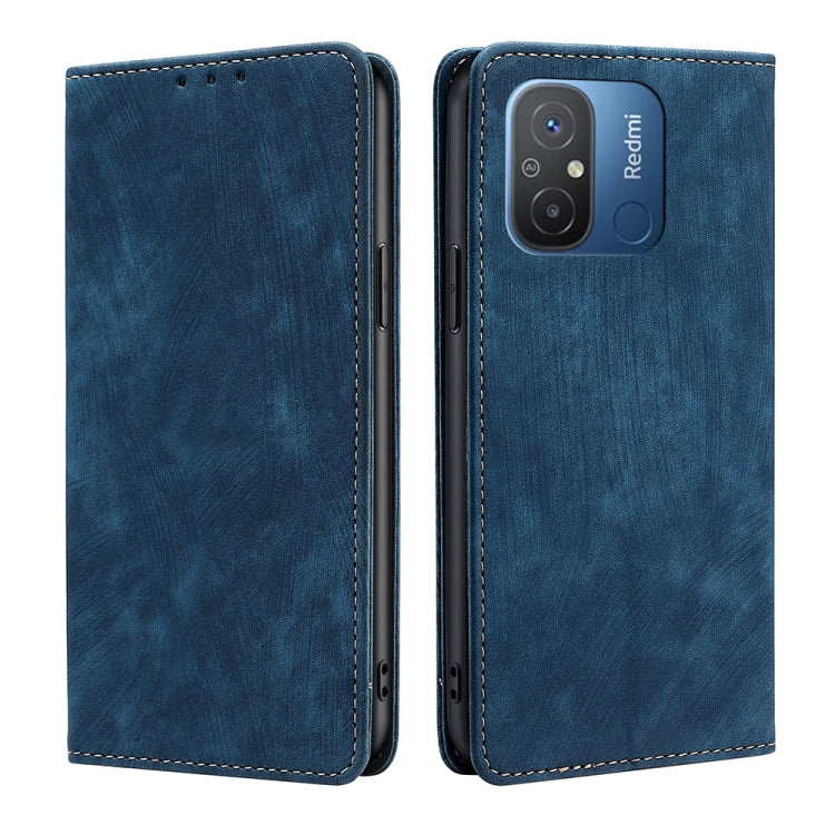 RFID Anti-theft Brush Magnetic Leather Phone Case, For Motorola Moto G53 5G/G13 4G/G23 4G, For Motorola Moto G73 5G, For OPPO Reno8 T 5G/A1 Pro 5G, For Xiaomi Redmi 12C 4G