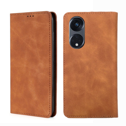 Skin Feel Magnetic Horizontal Flip Leather Phone Case, For Motorola Moto G53 5G/G13 4G/G23 4G, For Motorola Moto G73 5G, For OPPO Reno8 T 5G/A1 Pro 5G, For Xiaomi Redmi 12C 4G