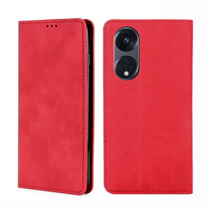 Skin Feel Magnetic Horizontal Flip Leather Phone Case, For Motorola Moto G53 5G/G13 4G/G23 4G, For Motorola Moto G73 5G, For OPPO Reno8 T 5G/A1 Pro 5G, For Xiaomi Redmi 12C 4G