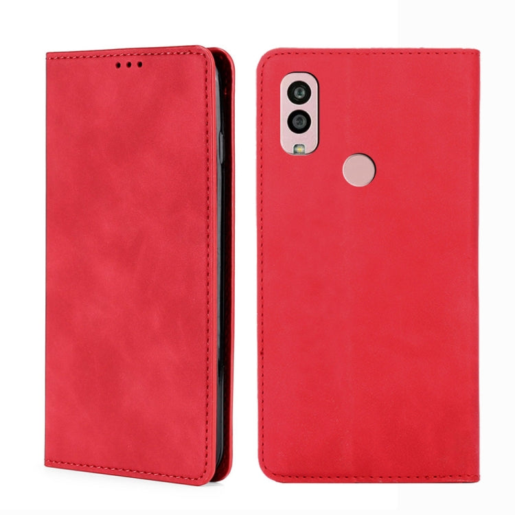 Skin Feel Magnetic Horizontal Flip Leather Phone Case, For Kyocera Android One S10, For OnePlus Ace 2/11R