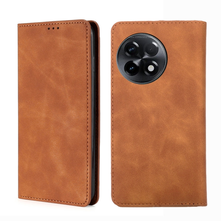 Skin Feel Magnetic Horizontal Flip Leather Phone Case, For Kyocera Android One S10, For OnePlus Ace 2/11R
