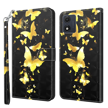 3D Painting Pattern Leather Phone Case, For Motorola Moto E13, For Motorola Moto G13 / G23 / G53