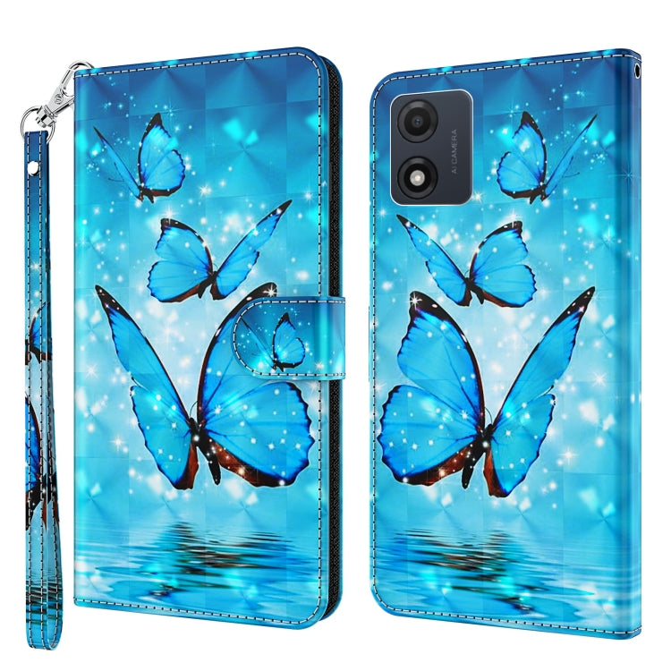 3D Painting Pattern Leather Phone Case, For Motorola Moto E13, For Motorola Moto G13 / G23 / G53
