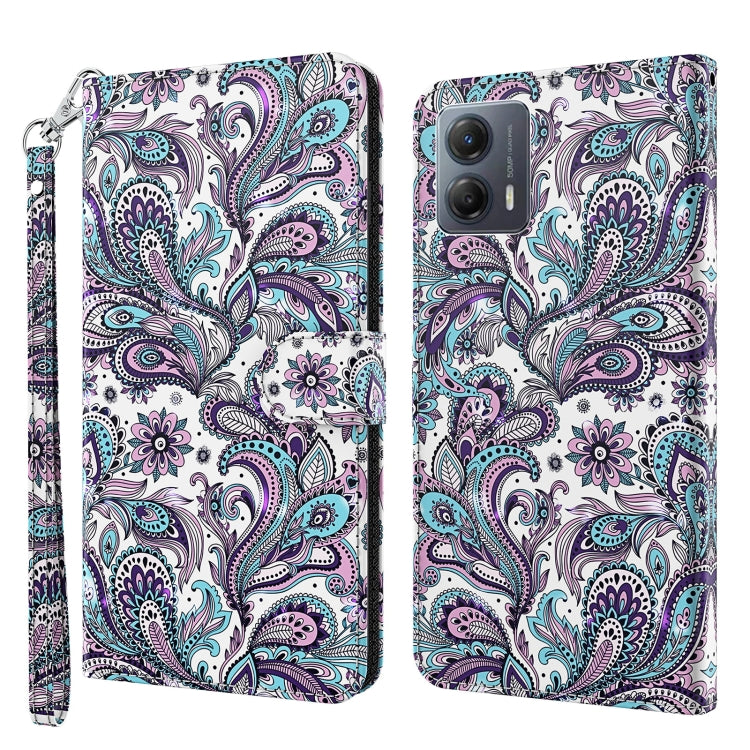 3D Painting Pattern Leather Phone Case, For Motorola Moto E13, For Motorola Moto G13 / G23 / G53
